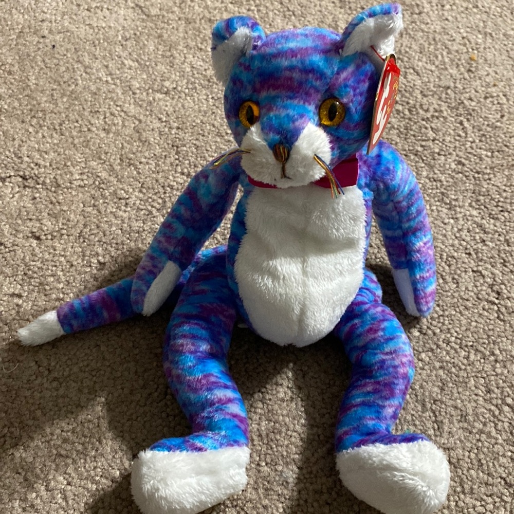 Ty Beanie Babies Kooky Baby Kitty Cat Rare Vintage Collectible Plush Gift Cute - Picture 1 of 5